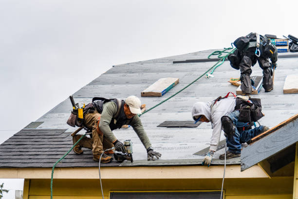 Professional Gutter Installation technician working in Peninsula, OH